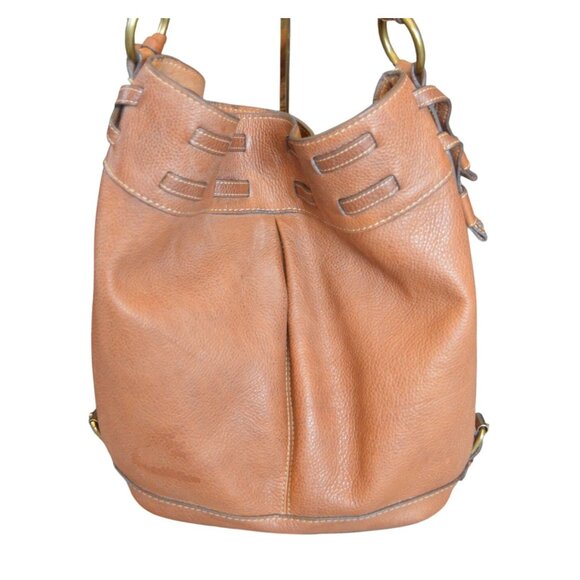 Fossil Keyper Jolie Hobo Leather Shoulder Bag Medium Brown Boho Western Casual - Picture 3 of 11